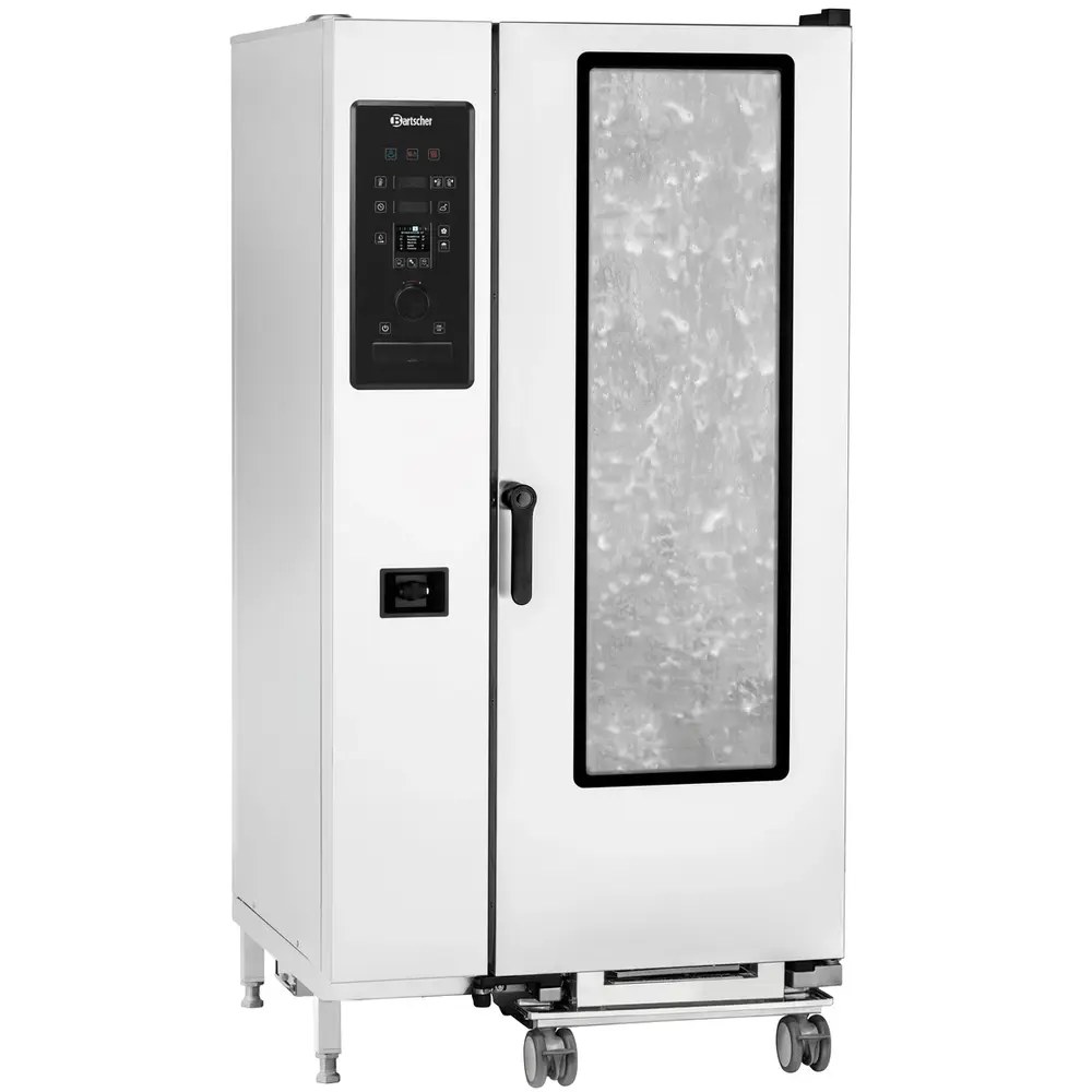 Bartscher Combisteamer | Gigasteam | Elektrisch | 20 Niveaus (1/1 Gn) | 20°c/300°c | 38.4kw (400v) | Zelfreiniging | 935x1030x1870(h)mm