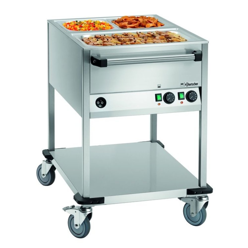 Bartscher Voedseltransportwagen | Wb2110 | 2x 1/1 GN | 1.4kw | 655x900x910(h)mm