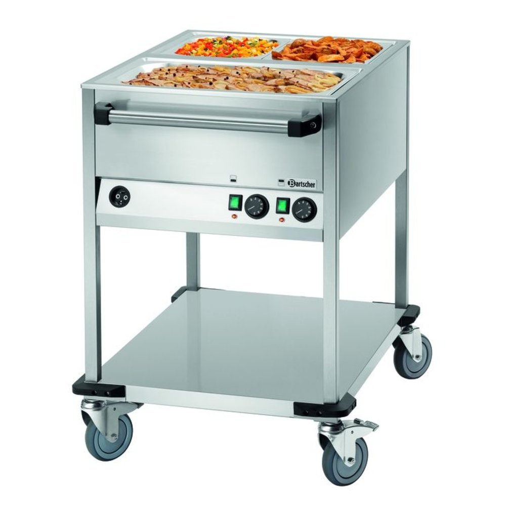 Bartscher Voedseltransportwagen | Wb2110 | 2x 1/1 GN | 1.4kw | 655x900x910(h)mm