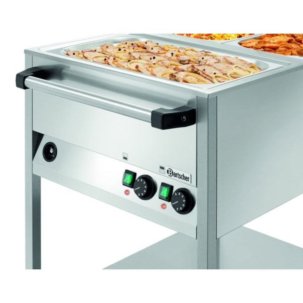 Bartscher Voedseltransportwagen | Wb2110 | 2x 1/1 GN | 1.4kw | 655x900x910(h)mm