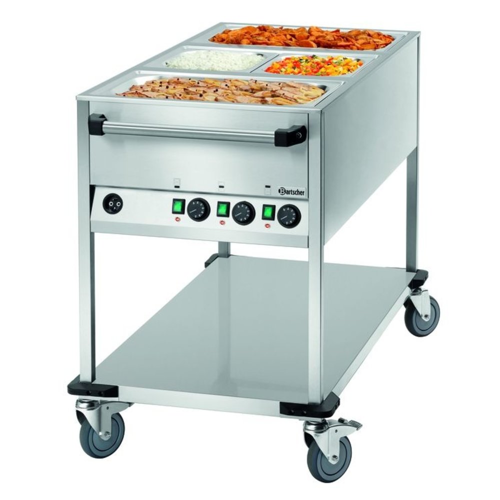 Bartscher Voedseltransportwagen | Wb3110 | 3x 1/1 GN | 2.1kw | 655x1300x910(h)mm