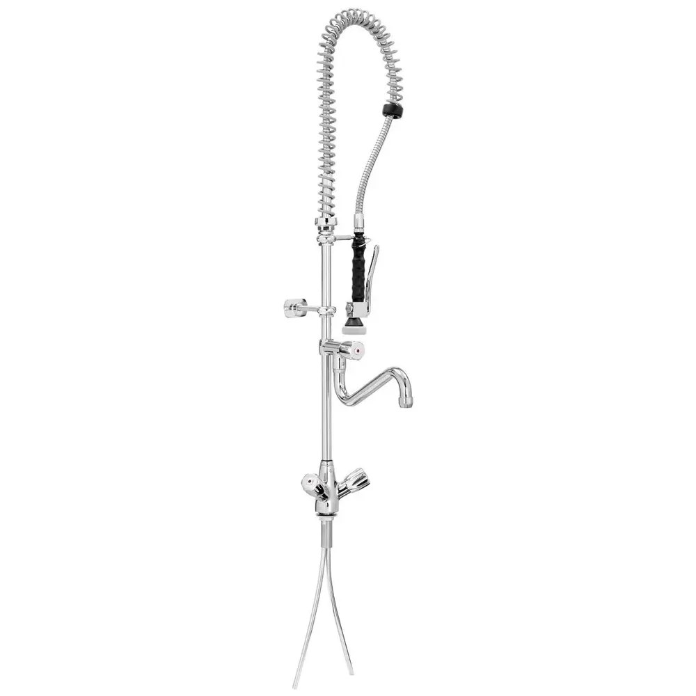 Bartscher Voorspoeldouche | Handdouche (flexibele Hals) + Middenuitloop | Mengkraan | 1-gats | 400x1050(h)mm