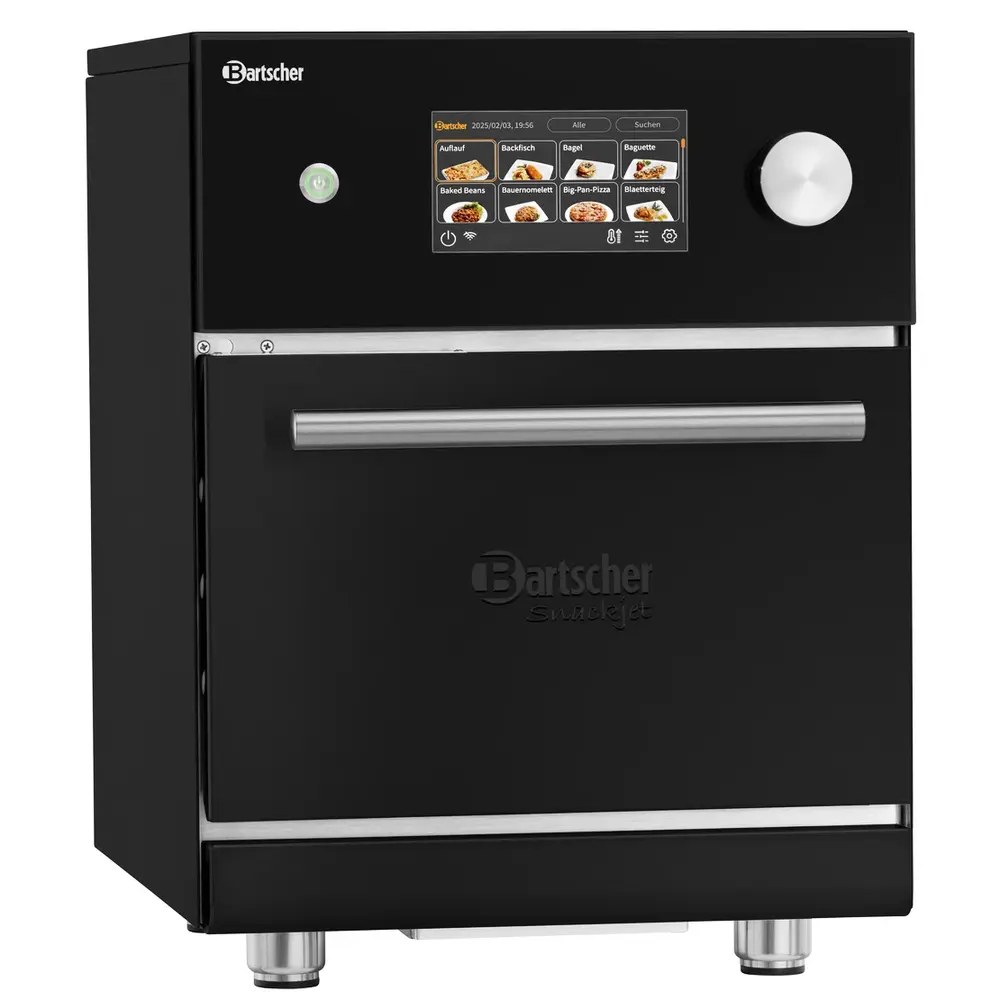 Bartscher High Speed Oven | Snackjet | Elektrisch | 25°c/280°c | Hetelucht + Magnetron | 3.5kw (230v) | Touchscreen + Usb | 465x675x615(h)mm