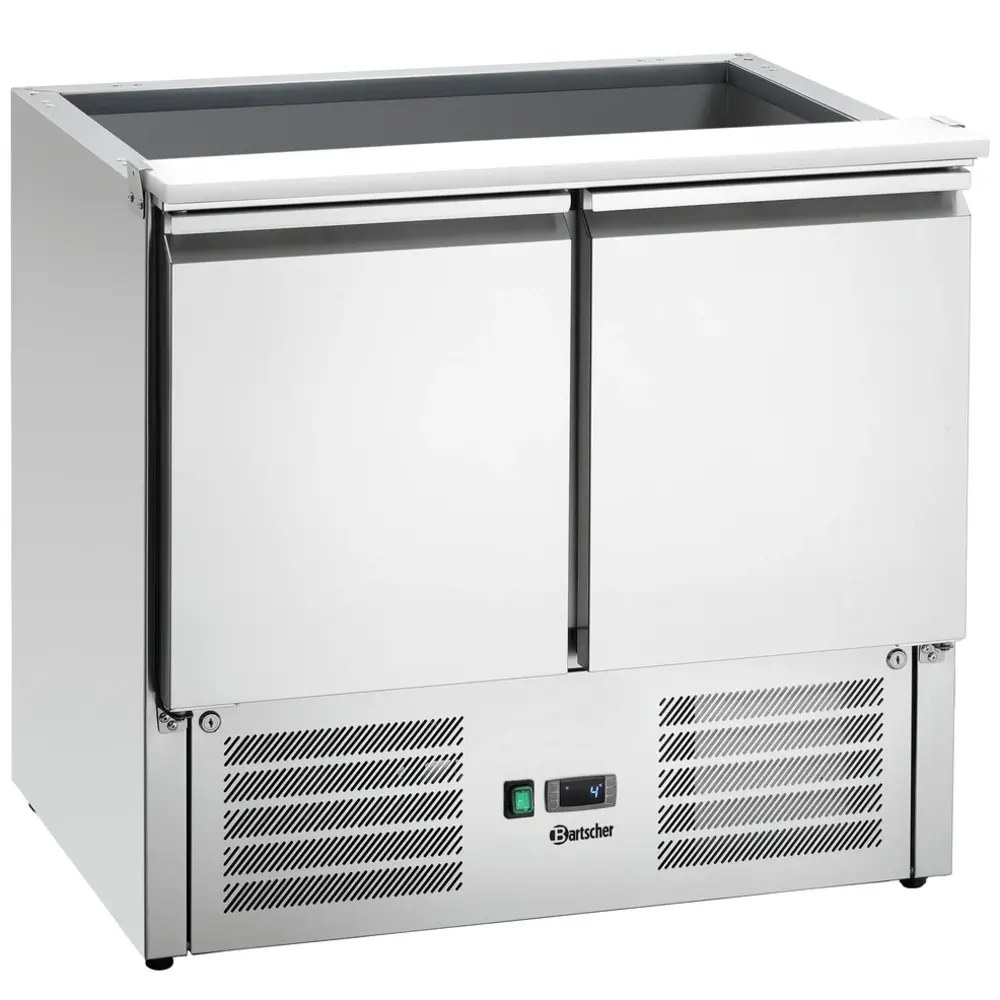Bartscher Saladette | 250l | 2 Deuren (1/1 Gn) | Boven 2x 1/1 GN + 3x 1/6 GN | 0°c/+10°c | Geforceerd | 900x700x845(h)mm
