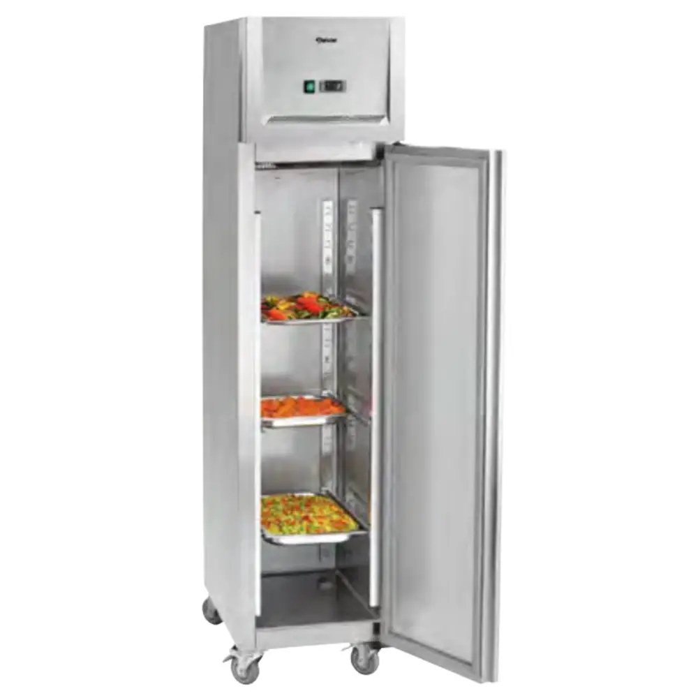 Bartscher Koelkast | 335l (1/1 Gn) | Rvs | 0°c/+10°c | Geforceerd | Wielen (geremd) | 500x740x2030(h)mm