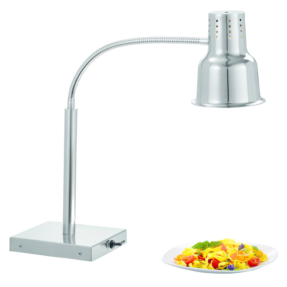 Bartscher Warmhoudlamp | Rvs | 1 Infraroodlamp Ir250 | 230v | 200x250x700(h)mm