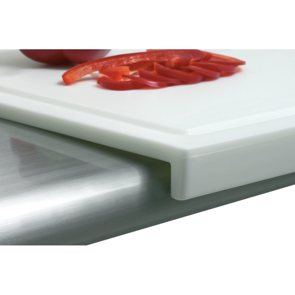 Bartscher Trancheerplank | Kunststof | Wit | Sapgeul | 580x375x45(h)mm