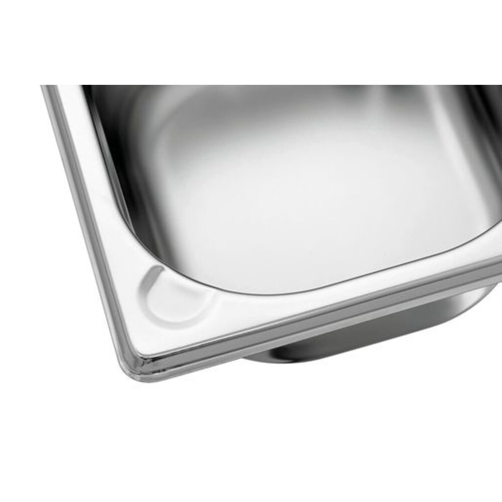 Bartscher Gn-bak | Basic Line | Cns | 1/6 GN | Hoogte 65mm | 176x162x65(h)mm