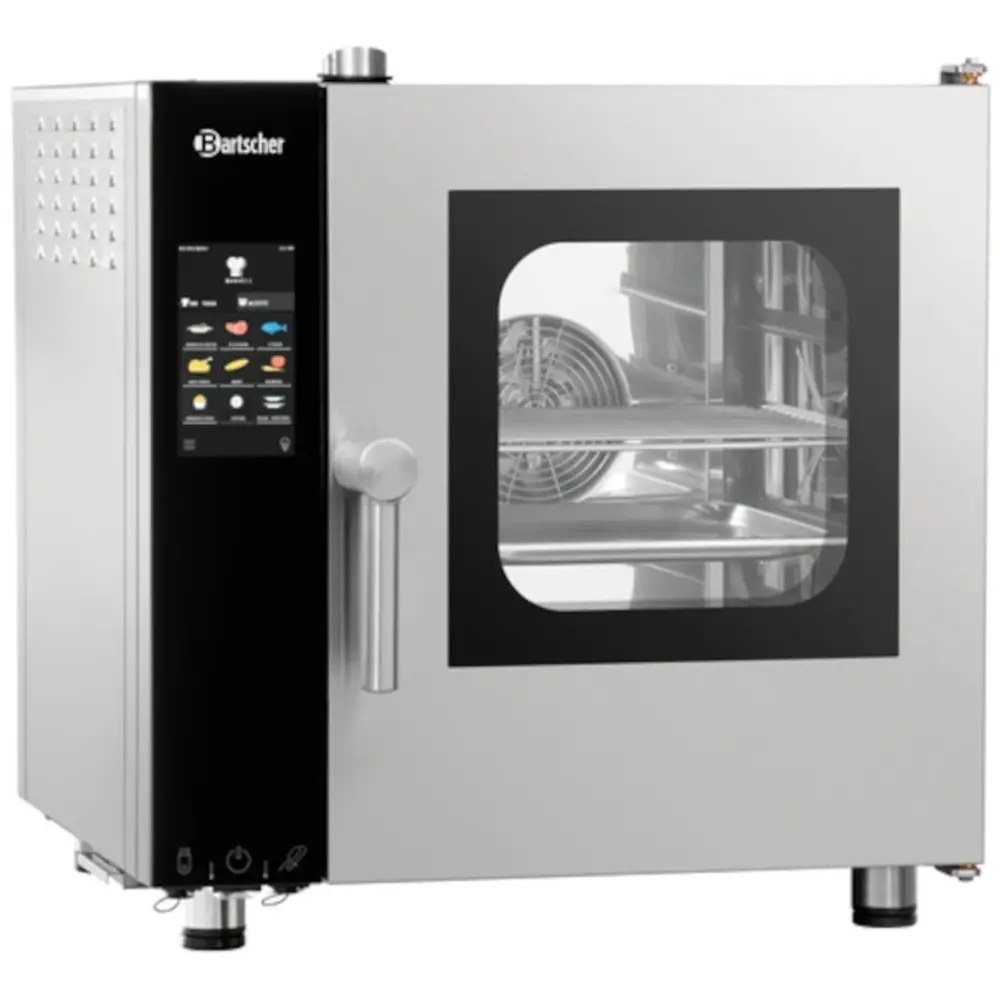 Bartscher Combisteamer | Silversteam2 | Elektrisch | 5 Niveaus (2/3 Gn) | 50°c/300°c | 4.8kw (400v) | Touchscreen | 635x775x680(h)mm