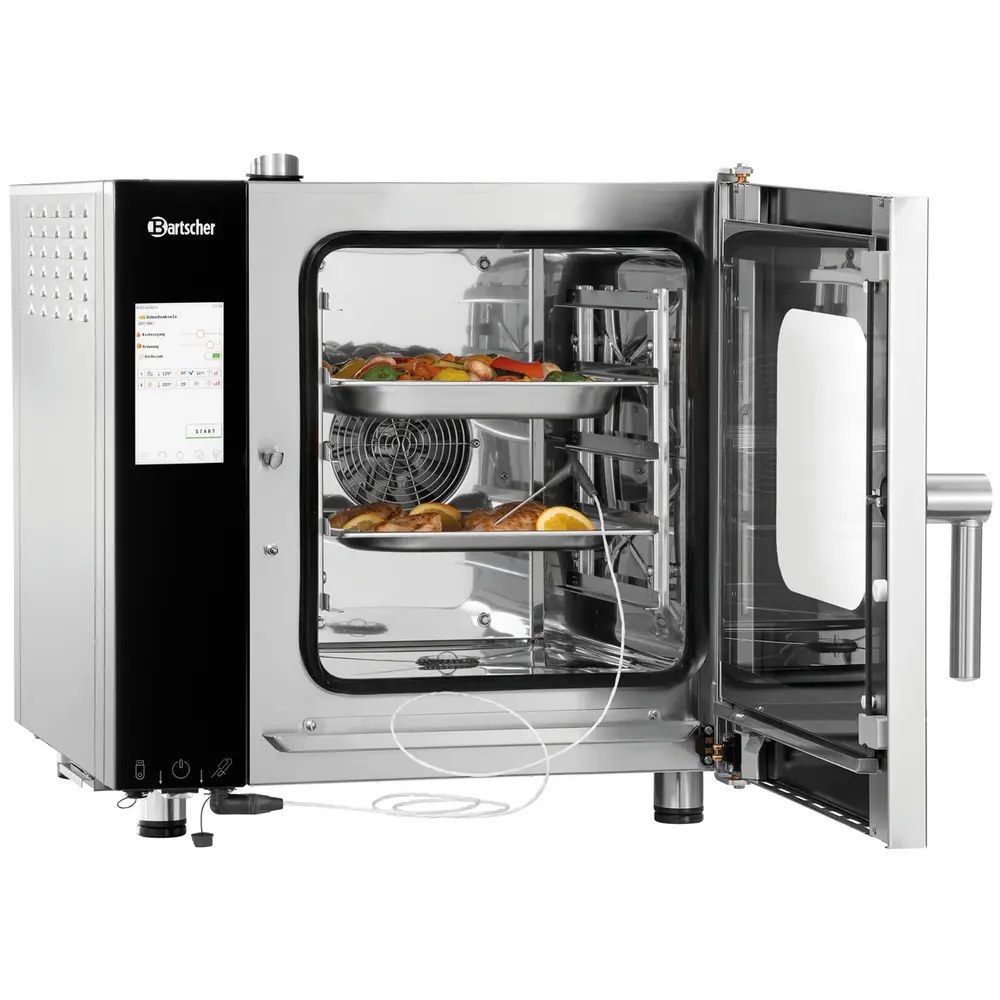 Bartscher Combisteamer | Silversteam2 | Elektrisch | 5 Niveaus (2/3 Gn) | 50°c/300°c | 4.8kw (400v) | Touchscreen | 635x775x680(h)mm