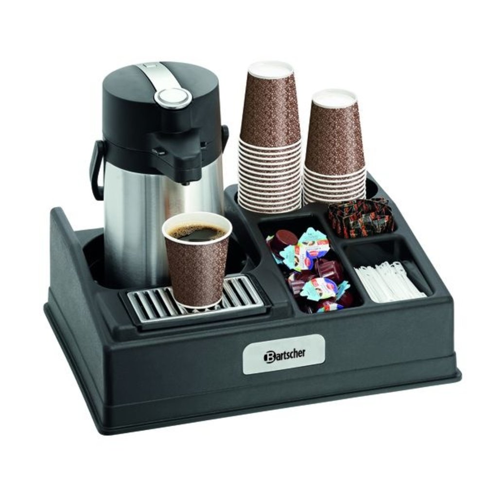 Bartscher Koffiestation Kunststof 1190 | 5 Vakken | 440x340x145(h)mm