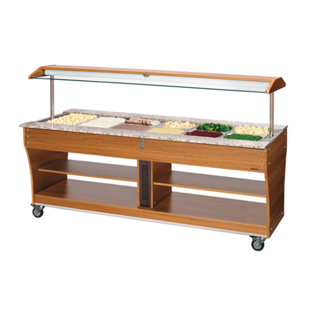 Bartscher Buffetwagen Warm | 6x 1/1 GN | 230v | 2150x880x1370(h)mm