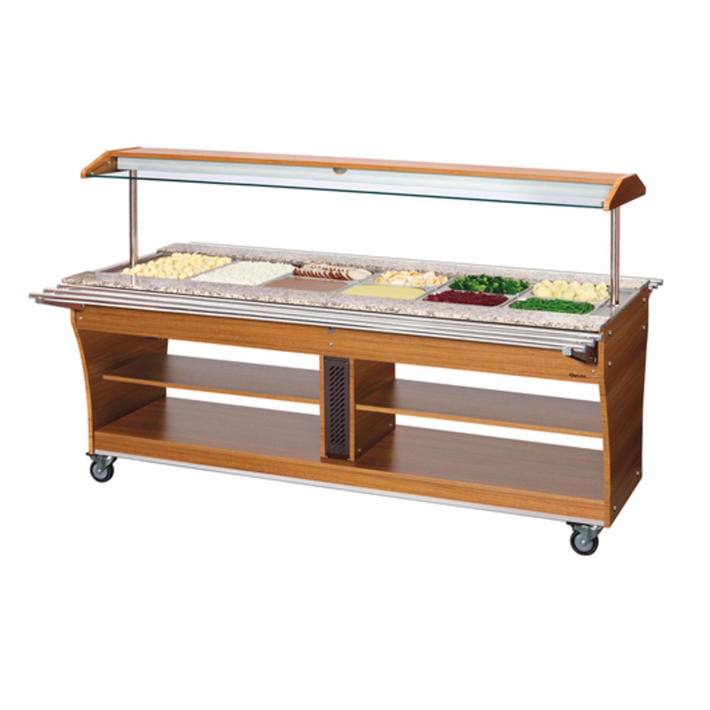 Bartscher Buffetwagen Warm | 6x 1/1 GN | 230v | 2150x880x1370(h)mm