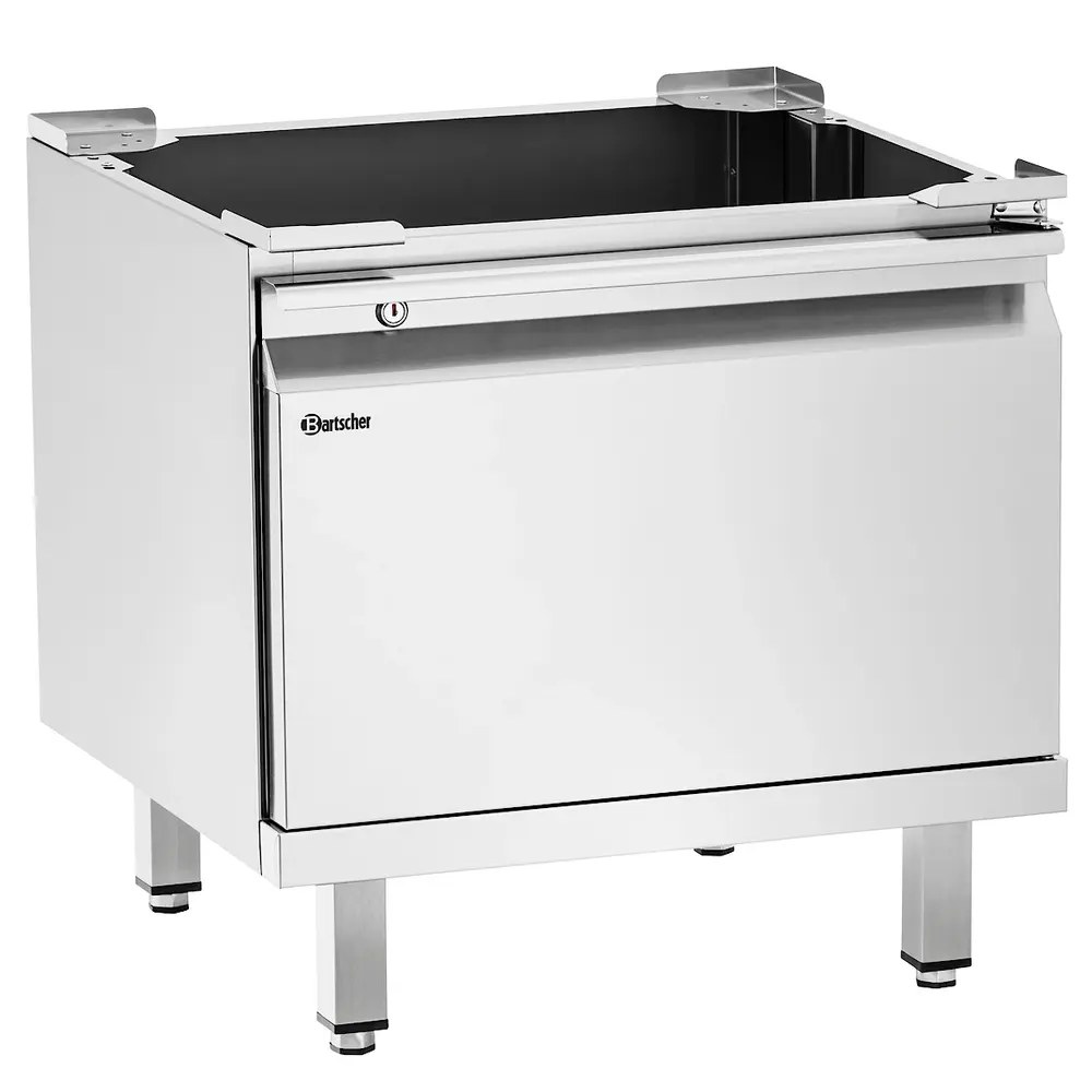 Bartscher Onderkast Vaatwasser | Rvs | 2 Niveaus (500x500) | Draaideur | Stelpoten | 607x570x645(h)mm