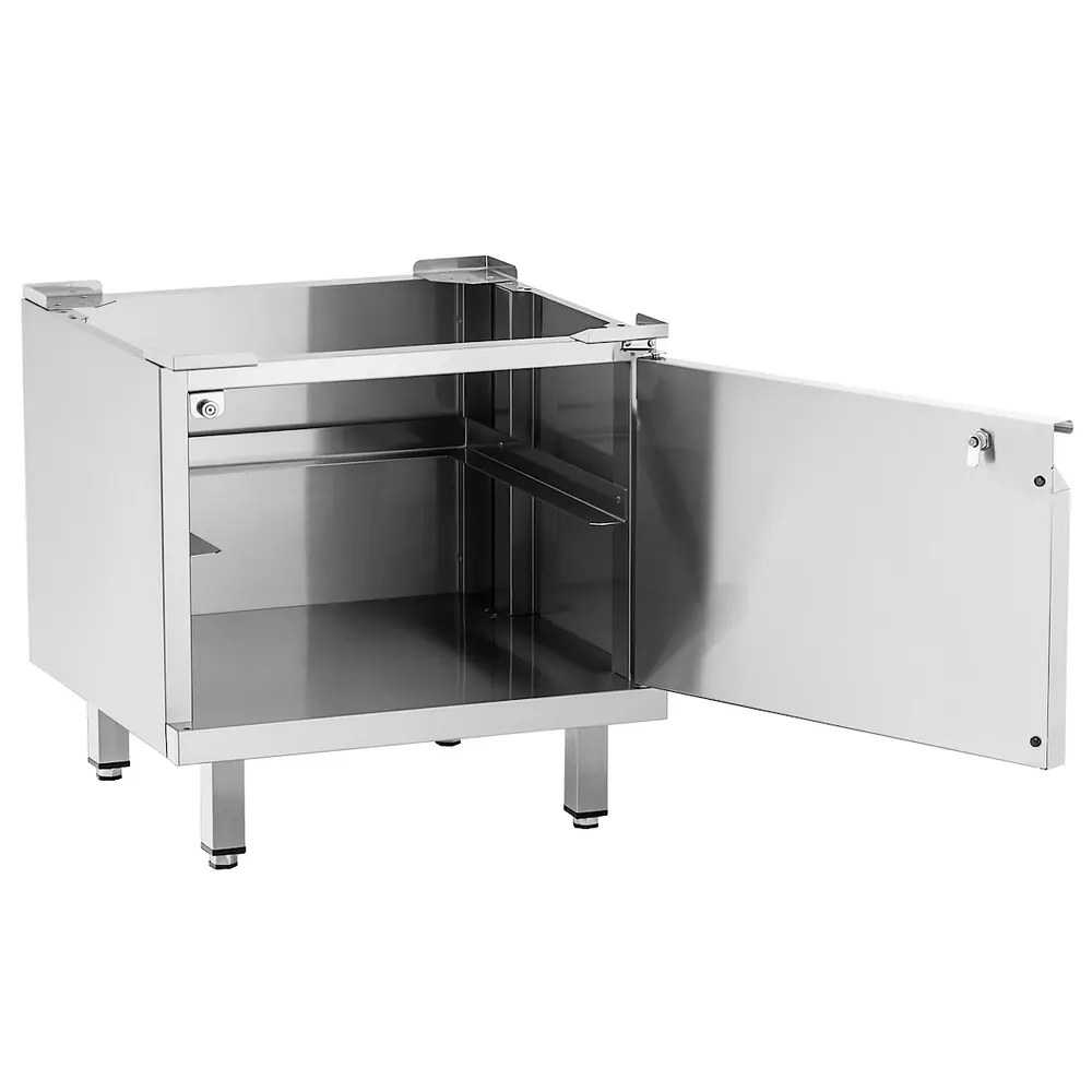 Bartscher Onderkast Vaatwasser | Rvs | 2 Niveaus (500x500) | Draaideur | Stelpoten | 607x570x645(h)mm