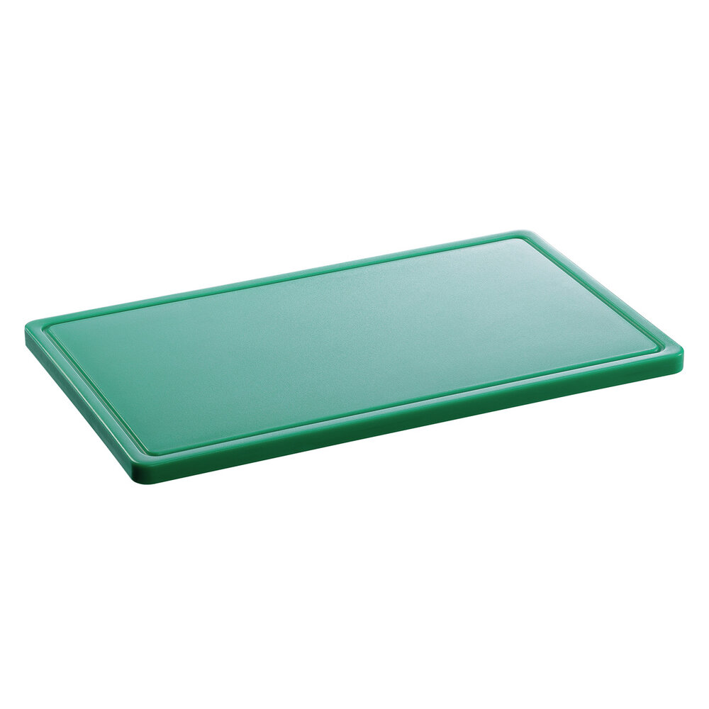 Bartscher Snijplank | Pro | Hdpe | Groen | Haccp | Sapgeul | 530x325x24(h)mm