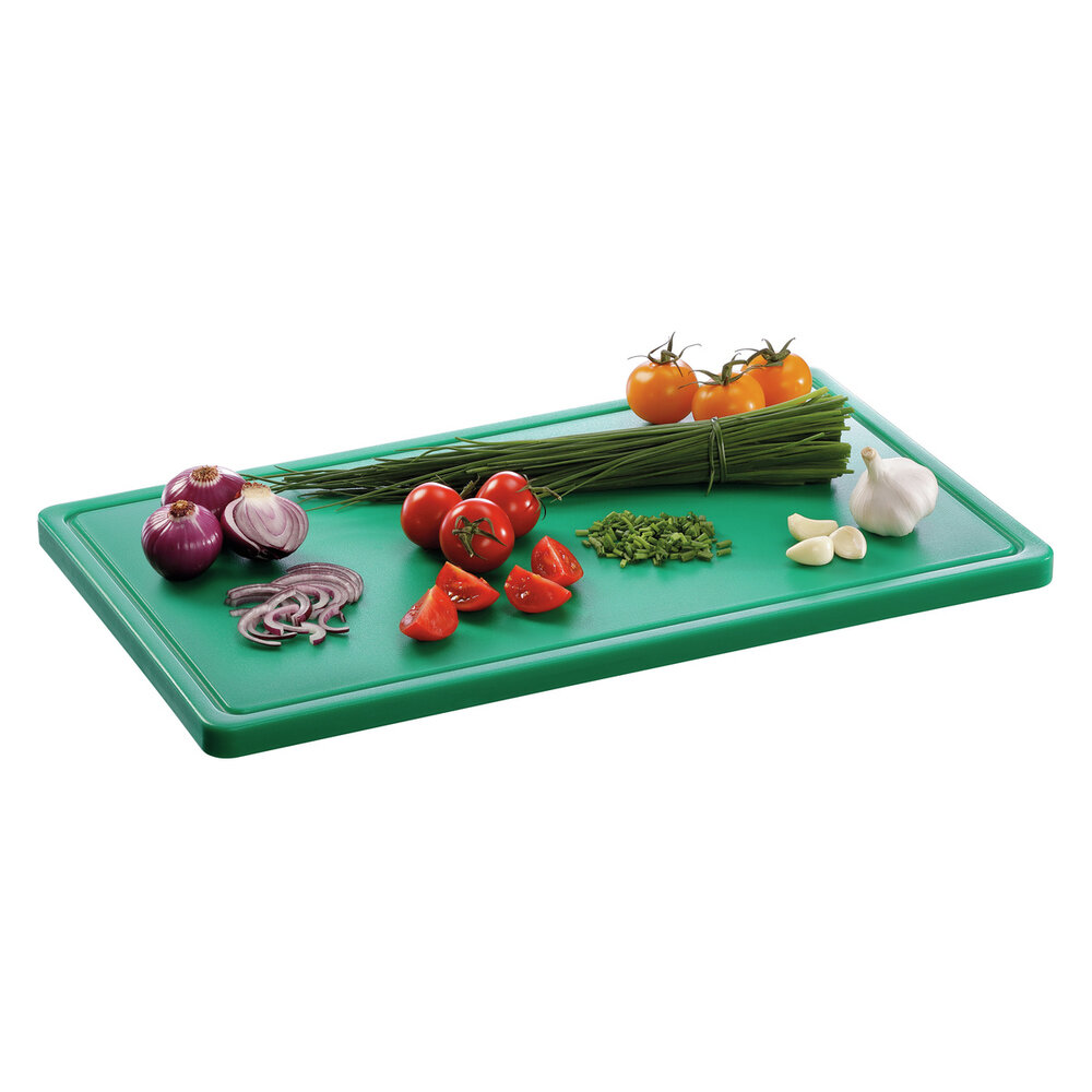 Bartscher Snijplank | Pro | Hdpe | Groen | Haccp | Sapgeul | 530x325x24(h)mm