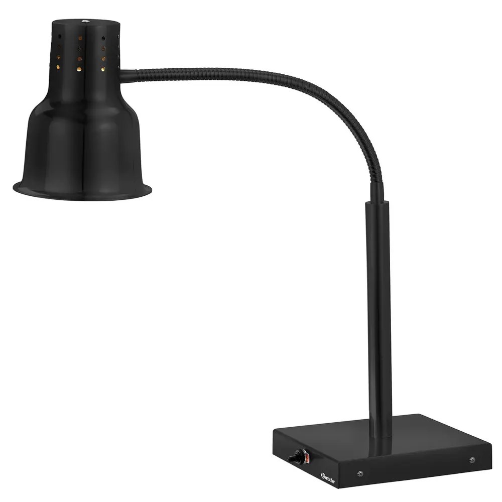 Bartscher Warmhoudlamp | Zwart | Flexibel | 1x 250w | Incl. Lamp | 190x270x700(h)mm