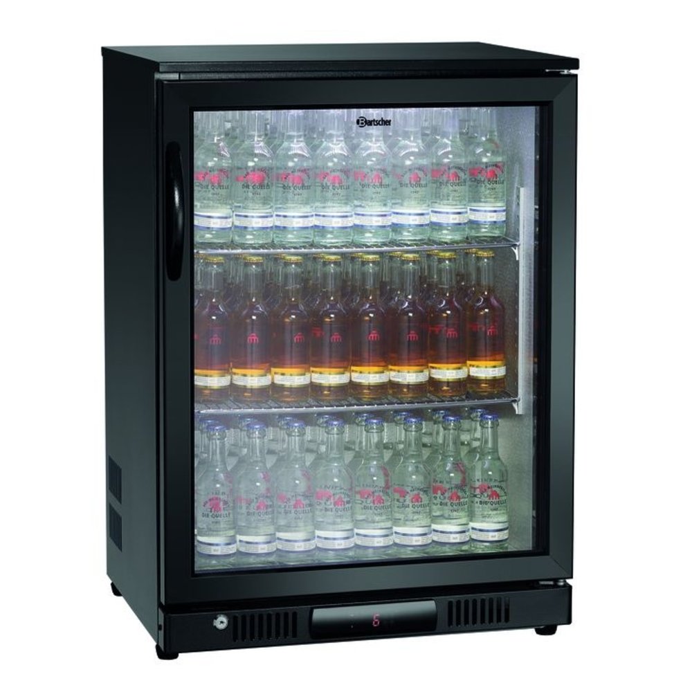 Bartscher Barkoelkast | Zwart | 124l | 1 Zelfsluitende Deur | 230v | 600x500x850(h)mm