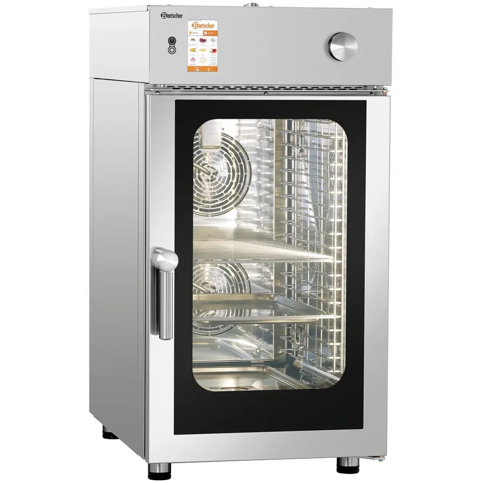 Bartscher Combisteamer | Silversteam | Elektrisch | 10 Niveaus (1/1 Gn) | 50°c/300°c | 13.8kw (400v) | Touchscreen | 552x880x1000(h)mm