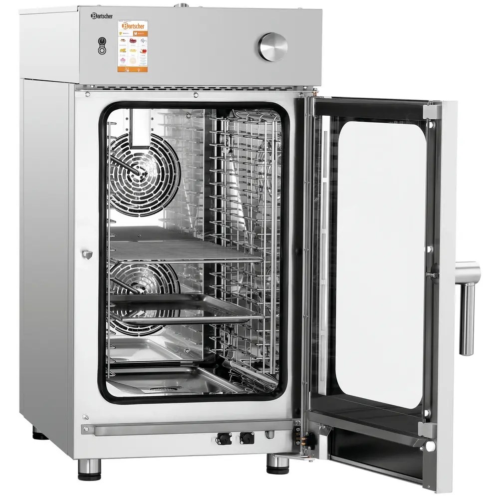 Bartscher Combisteamer | Silversteam | Elektrisch | 10 Niveaus (1/1 Gn) | 50°c/300°c | 13.8kw (400v) | Touchscreen | 552x880x1000(h)mm