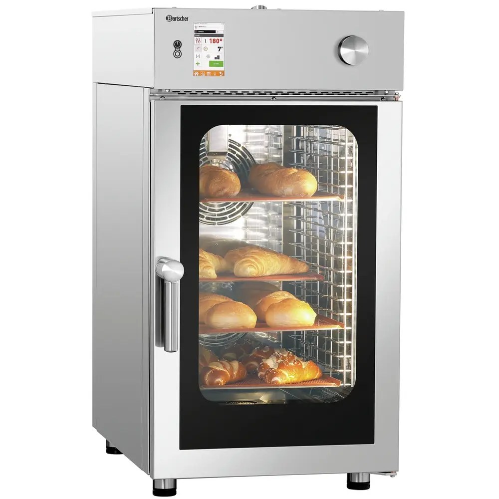Bartscher Combisteamer | Silversteam | Elektrisch | 10 Niveaus (1/1 Gn) | 50°c/300°c | 13.8kw (400v) | Touchscreen | 552x880x1000(h)mm