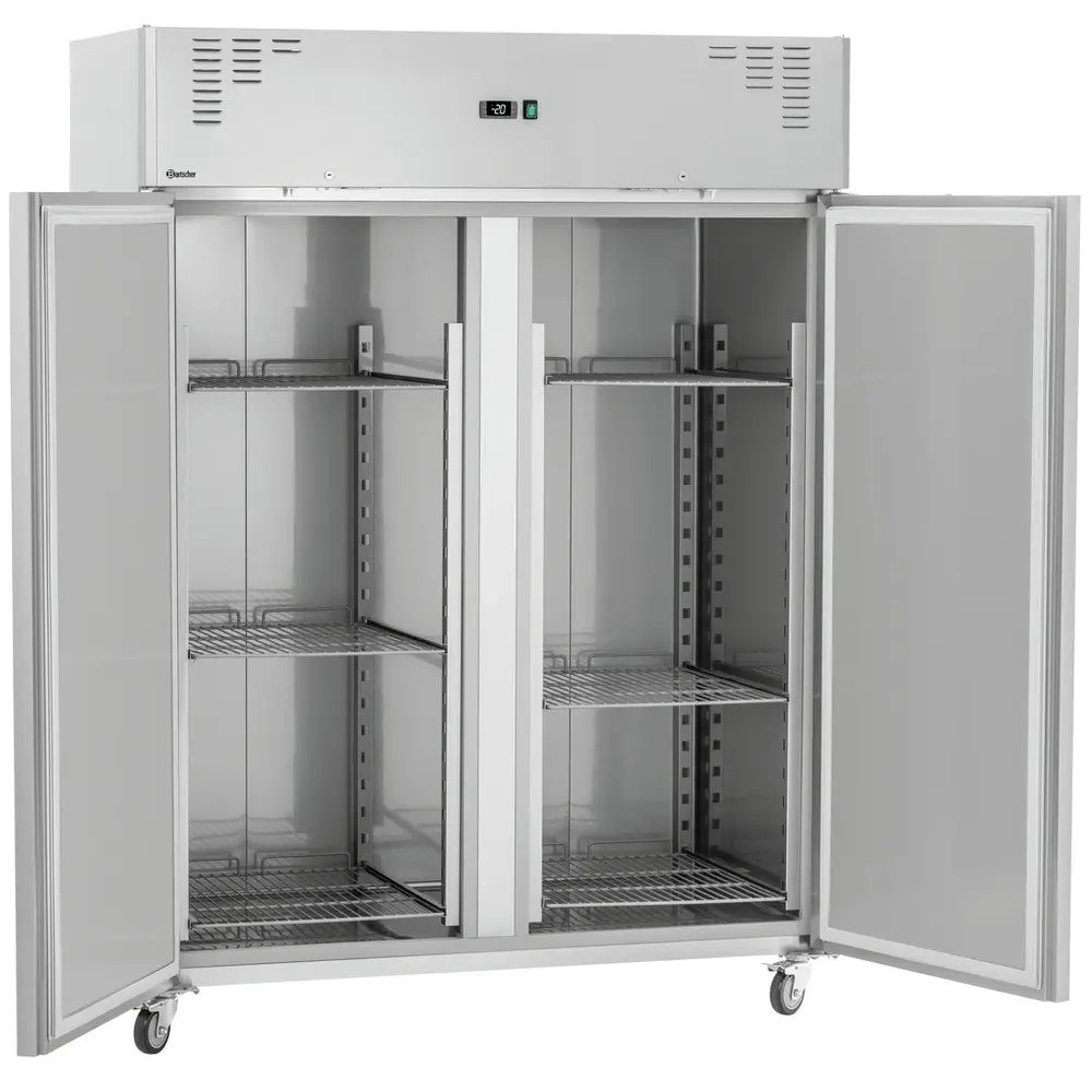 Bartscher Koelkast | 1350l (2/1 Gn) | Rvs | 0°c/+8°c | Geforceerd | Wielen (geremd) | 1485x835x2050(h)mm