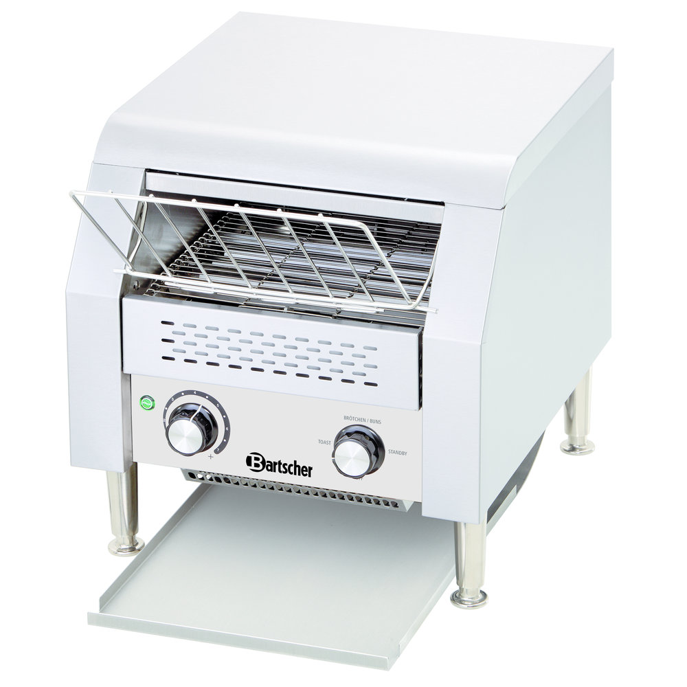 Bartscher Doorlooptoaster | Rvs | 2.24kw | Cap. 150 Sneden/uur | 370x420x390(h)mm