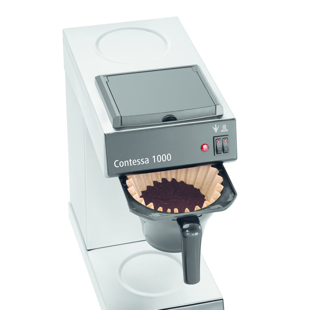 Bartscher Koffiemachine Contessa 1000 | 1.8l | Cap. 11 Kopjes | 1.5kw | 215x385x460(h)mm