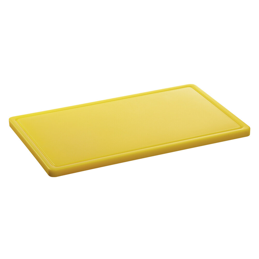 Bartscher Snijplank | Pro | Hdpe | Geel | Haccp | Sapgeul | 530x325x24(h)mm