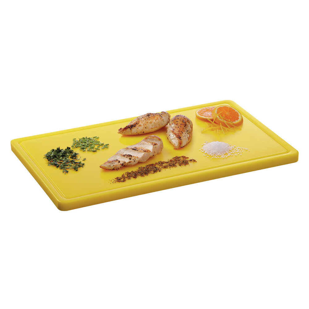 Bartscher Snijplank | Pro | Hdpe | Geel | Haccp | Sapgeul | 530x325x24(h)mm