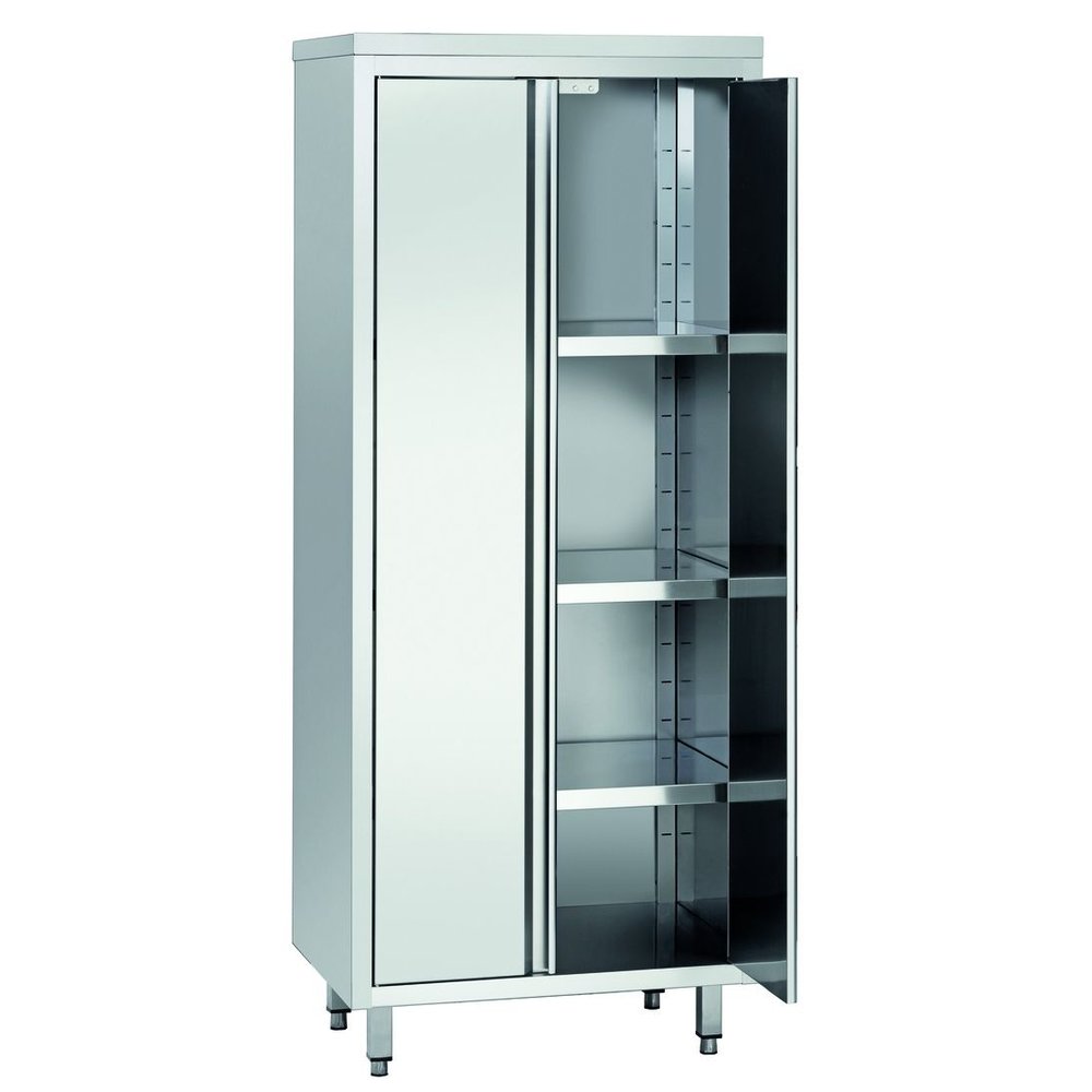 Bartscher Servieskast Rvs 2 Deuren | 3 Tussenschappen Verstelbaar | 1000x700x2000(h)mm