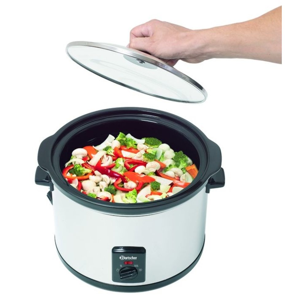 Bartscher Slowcooker | Aluminium | 5.5l | 230v | 345x345x276(h)mm