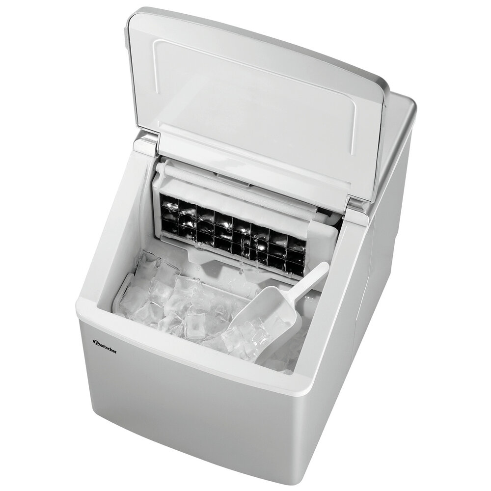 Bartscher Ijsblokjesmachine | Volle Blokjes | 15kg/24h | Bunker 1kg | Luchtgekoeld | 280x380x345(h)mm