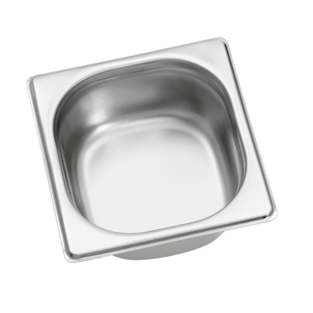 Bartscher Gn-bak | Top Line | Cns | 1/6 GN | Hoogte 65mm | 176x162x65(h)mm