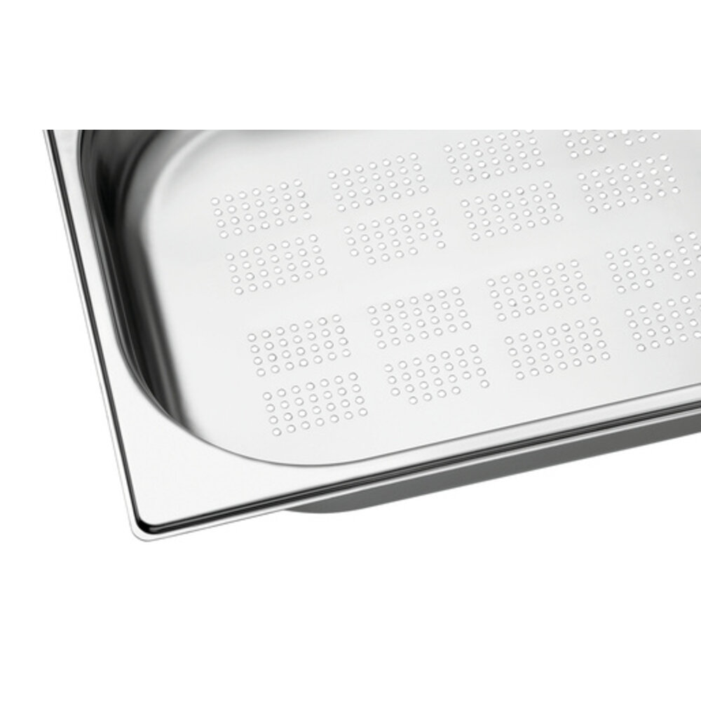 Bartscher Gn-bak | Top Line | Cns | 1/2 GN | Hoogte 65mm | Geperforeerd | 325x265x65(h)mm