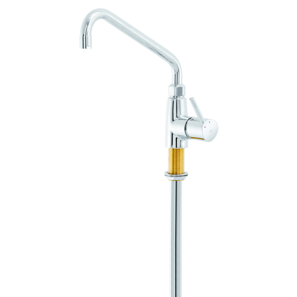 Bartscher Mengzwenkkraan Verchroomd | 360° Zwenkbare Kraan | 147x340x828(h)mm