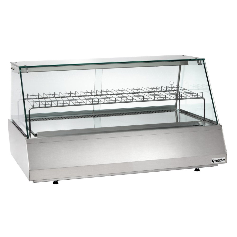 Bartscher Koelvitrine | 165l | 3/1 GN | Grijs | +6°c/+10°c | 2 Schappen | 1075x775x590(h)mm