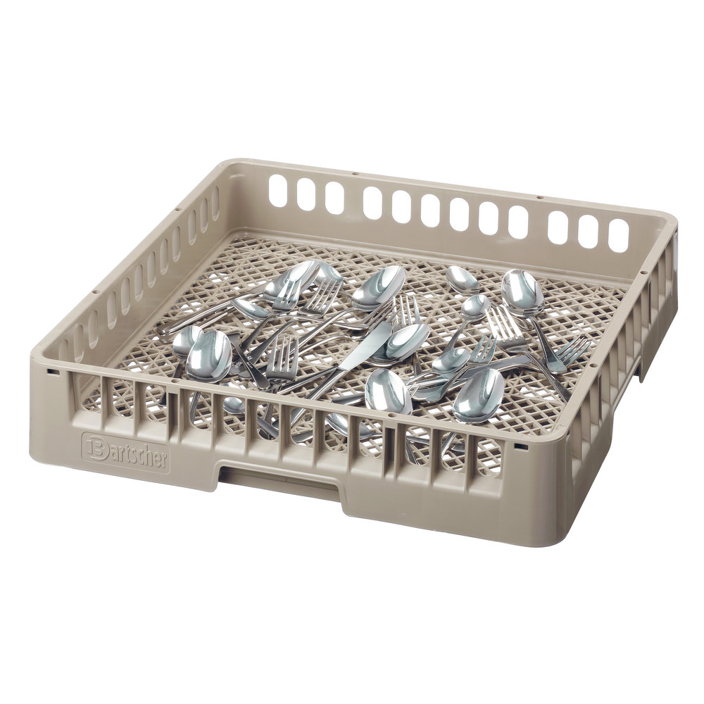 Bartscher Bestekkorf Kunststof Bruin | 1 Vak | 500x500x100(h)mm