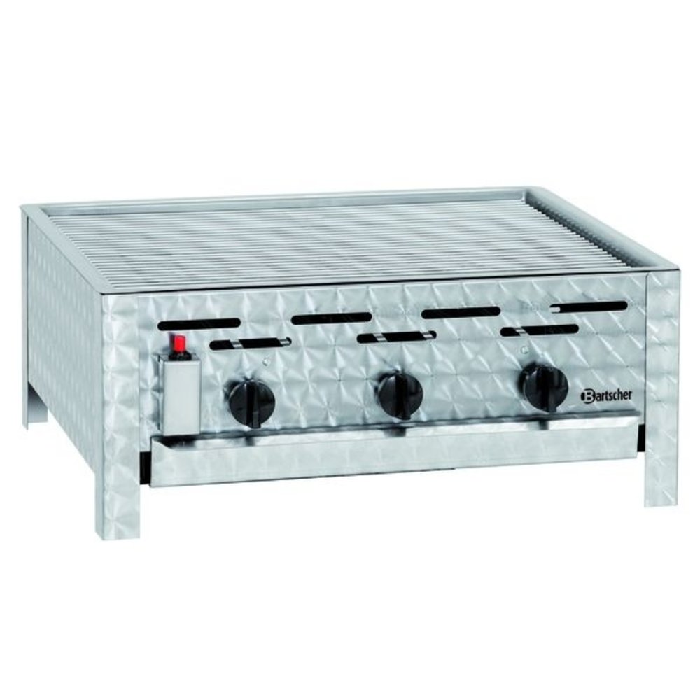 Bartscher Braadgrill | Gas | 3 Pits | 11kw | 650x570x270(h)mm
