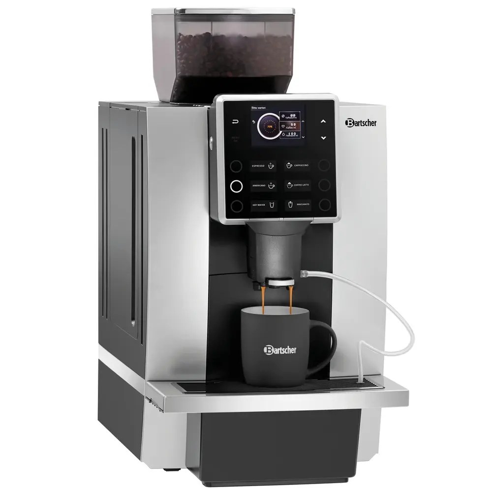 Bartscher Volautomatisch Koffiezetapparaat | Kv1 Classic | 80 Kopjes/dag | 1 Hopper (bonen) | Waterreservoir (1.8l) / Wateraansluiting | 2.7kw (230v) | 305x515x575(h)mm