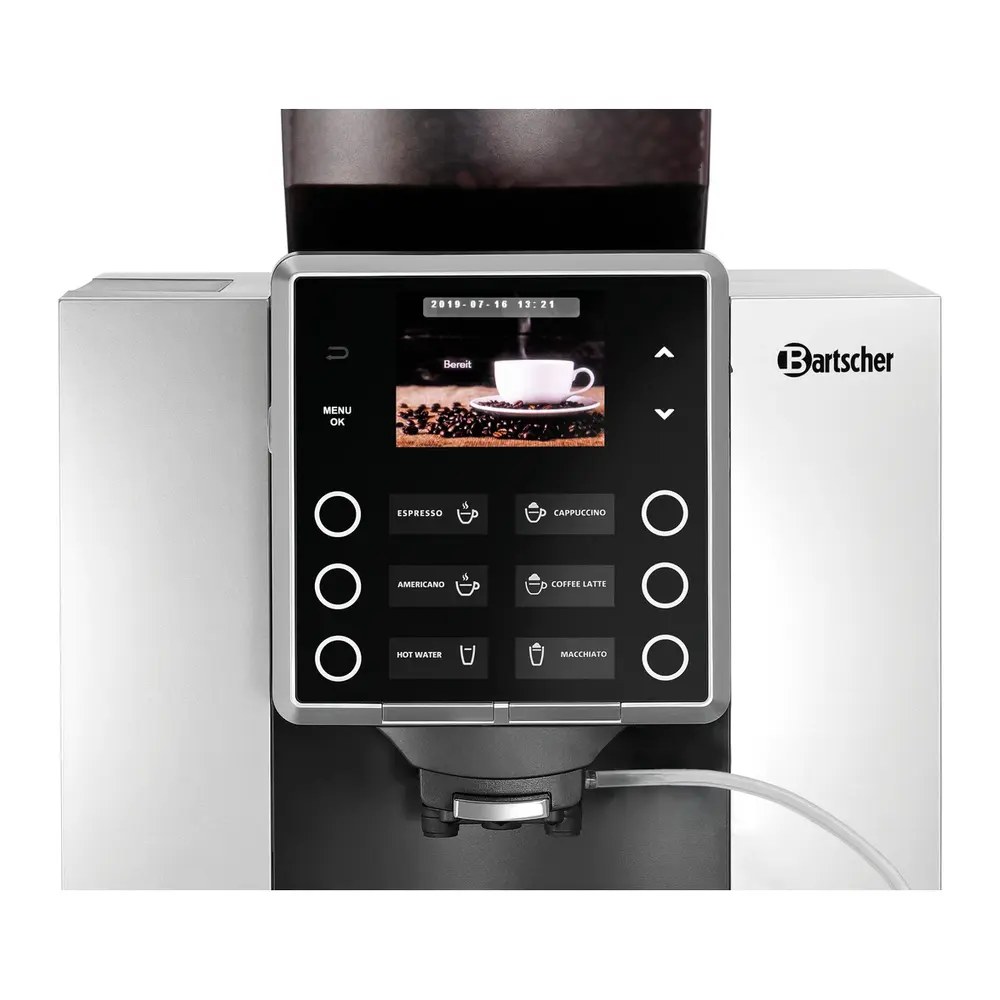 Bartscher Volautomatisch Koffiezetapparaat | Kv1 Classic | 80 Kopjes/dag | 1 Hopper (bonen) | Waterreservoir (1.8l) / Wateraansluiting | 2.7kw (230v) | 305x515x575(h)mm