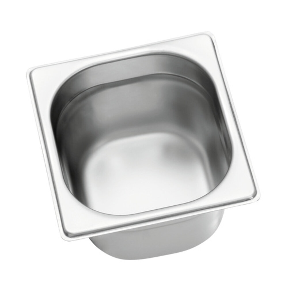 Bartscher Gn-bak | Top Line | Cns | 1/6 GN | Hoogte 100mm | 176x162x100(h)mm