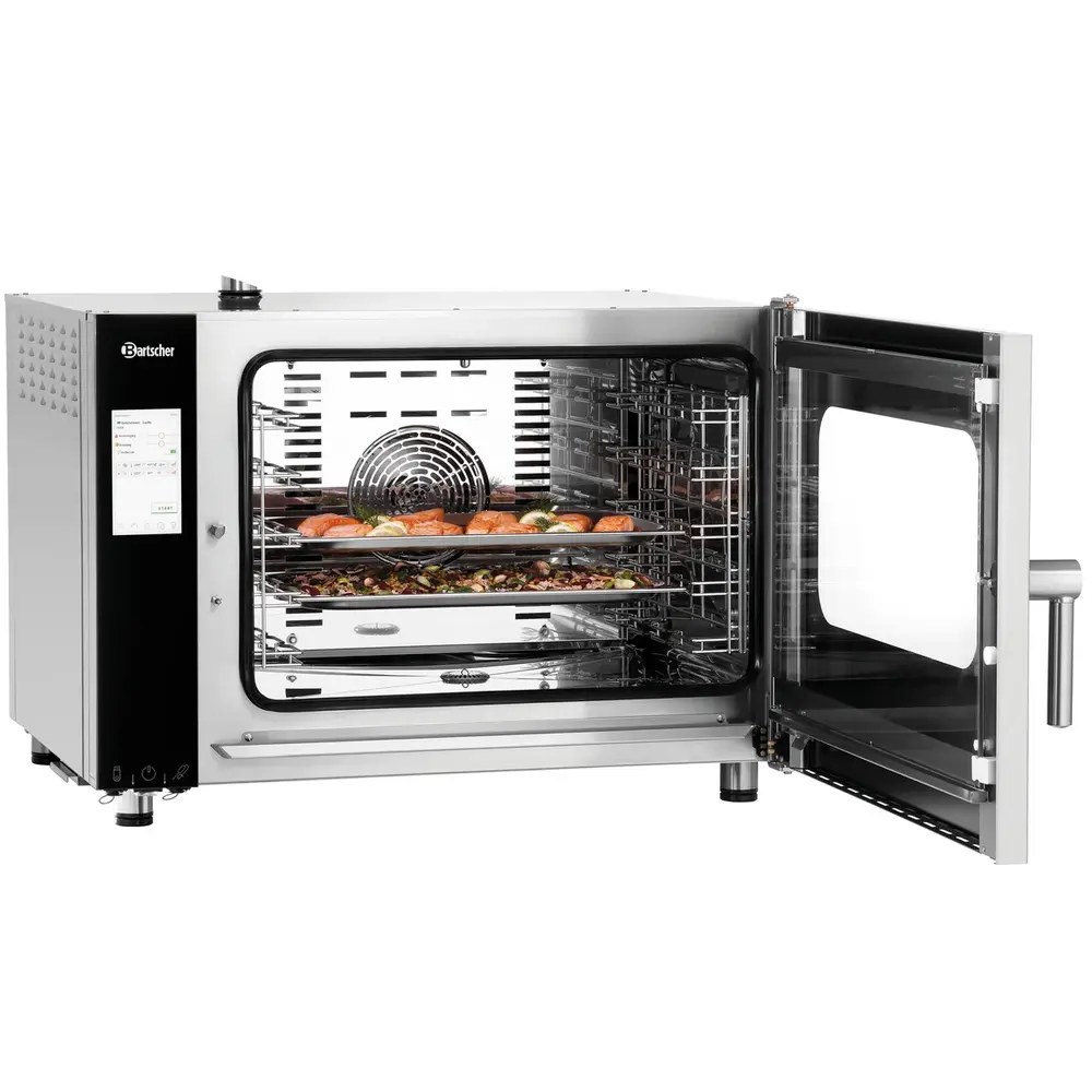 Bartscher Combisteamer | Silversteam2 | Elektrisch | 5 Niveaus (1/1 Gn) | 50°c/300°c | 7.7kw (400v) | Zelfreiniging | Touchscreen | 905x840x680(h)mm