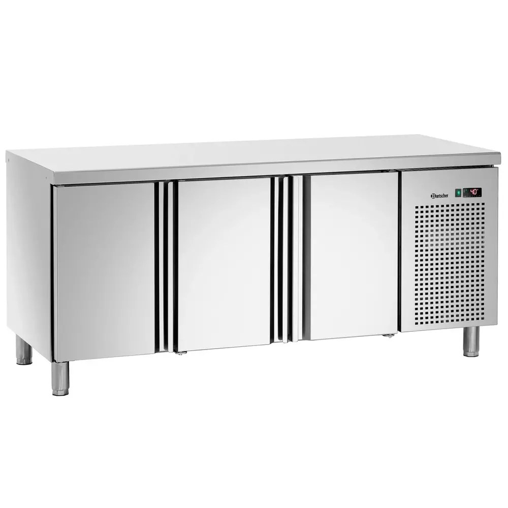 Bartscher Koelwerkbank | 420l | 3 Deuren (1/1 Gn) | 0°c/+10°c | Geforceerd | Achteropstand | 1792x700x850/900(h)mm