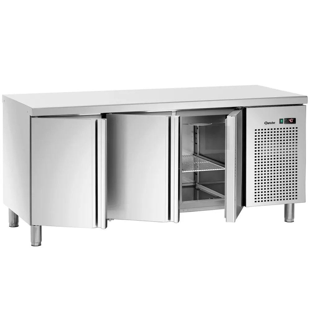Bartscher Koelwerkbank | 420l | 3 Deuren (1/1 Gn) | 0°c/+10°c | Geforceerd | Achteropstand | 1792x700x850/900(h)mm