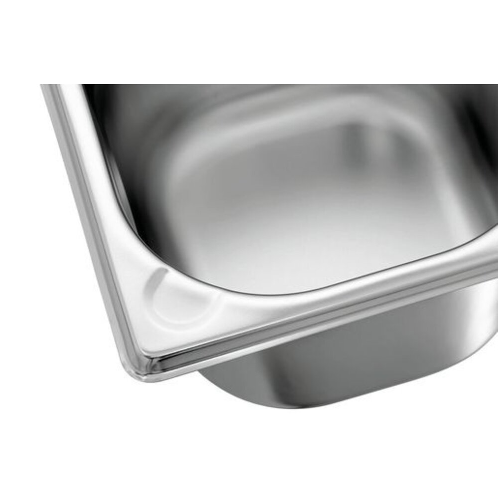 Bartscher Gn-bak | Basic Line | Cns | 1/6 GN | Hoogte 100mm | 176x162x100(h)mm