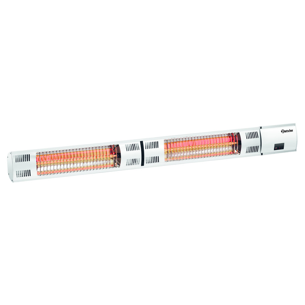 Bartscher Terras-verwarmer Aluminium W3000 E | 3kw | Wandmontage | 1050x200x100(h)mm