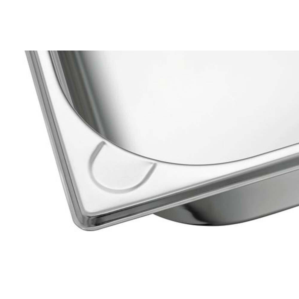 Bartscher Gn-bak | Basic Line | Cns | 1/1 GN | Hoogte 100mm | 530x325x100(h)mm