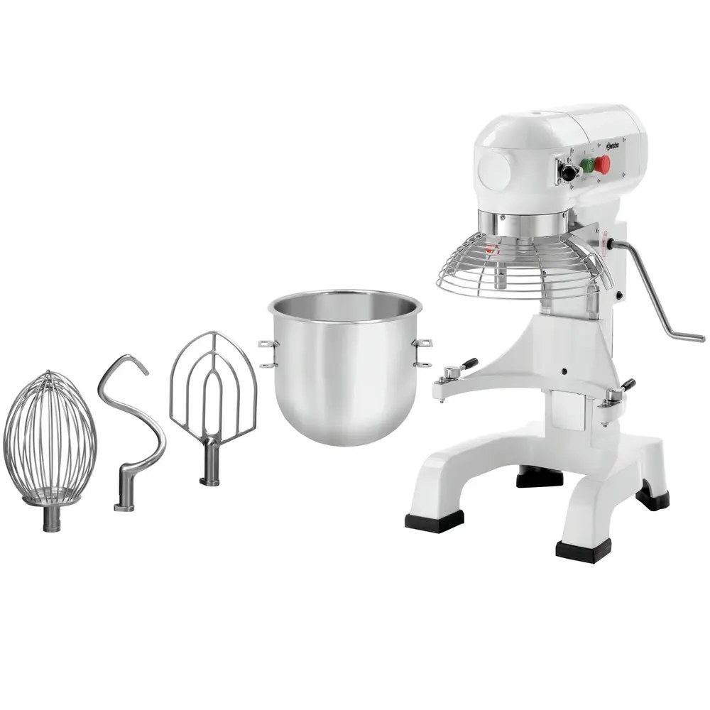 Bartscher Planeetmenger | 9kg/30l | 3 Snelheden | Vaste Kop | Verwijderbare Kom | 1.1kw (230v) | 470x530x855(h)mm